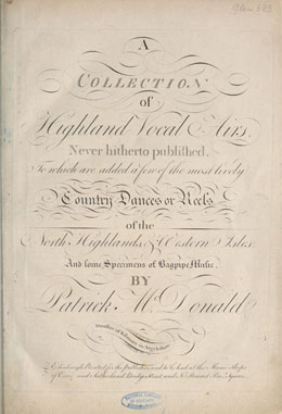 Highland Vocal Airs (1784)