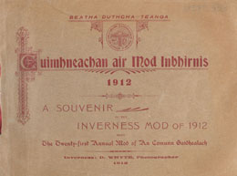 1912 Inverness Mòd souvenir book