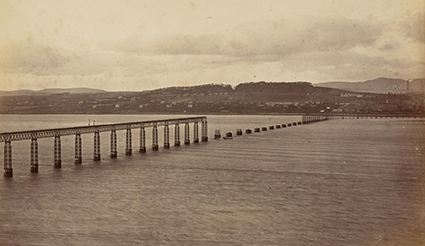 Old Tay Bridge from S (after accident)
