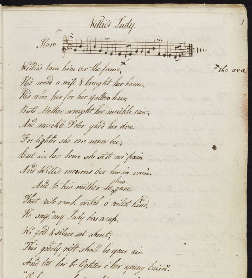 Anna Gordon. Ballads (c.1783)