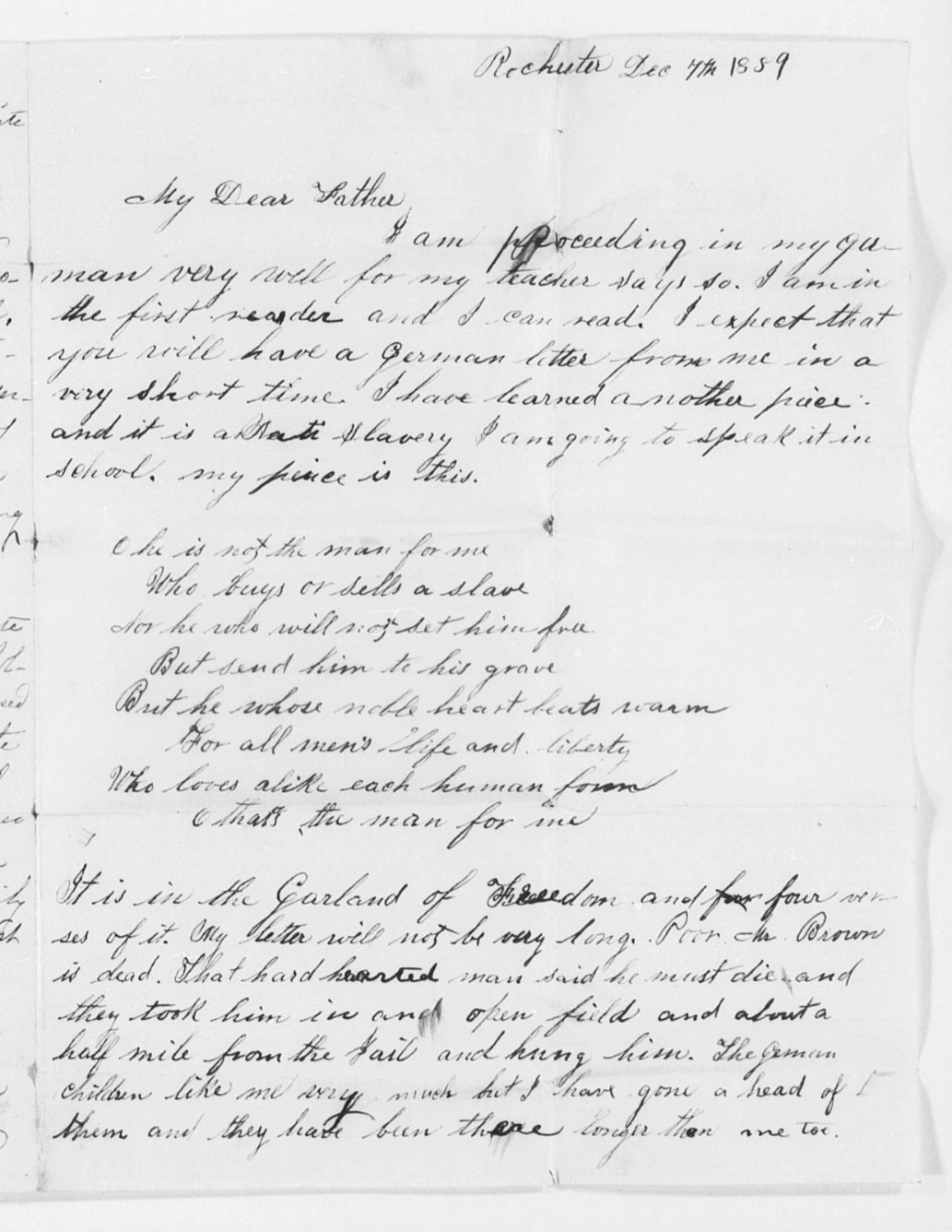 Annie Douglass letter