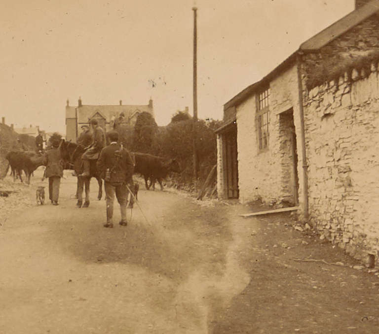 Photograph of a village scene