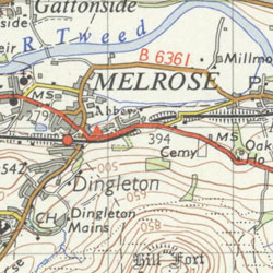 Melrose map detail