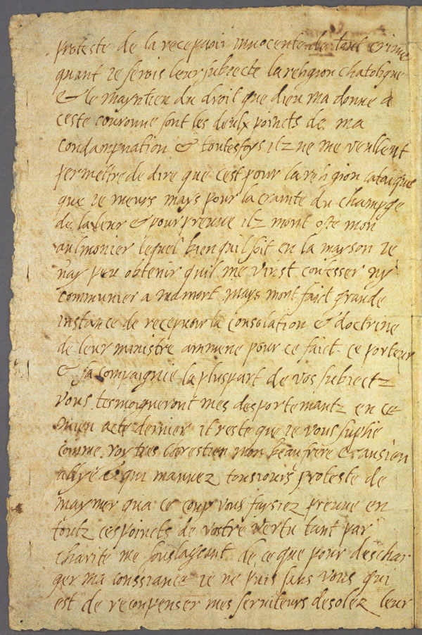 Letter first page