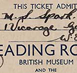 Reading room ticket