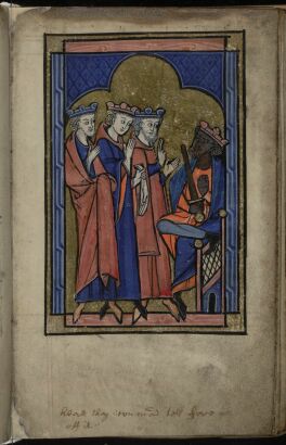 Magi, or Kings, before Herod (miniature)