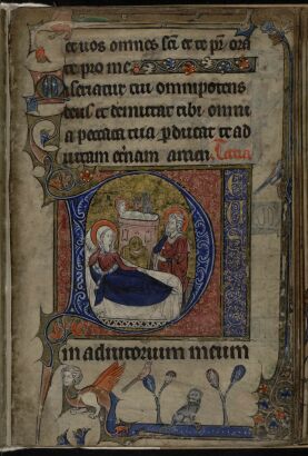 The Hours of the Virgin (Terce) -historiated initial