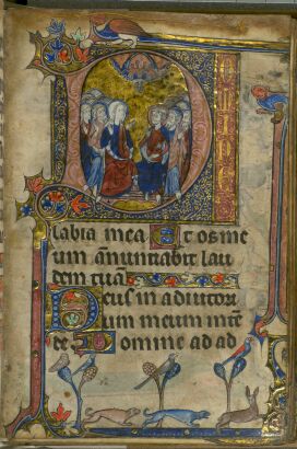 The Hours of the Holy Spirit - historiated initial