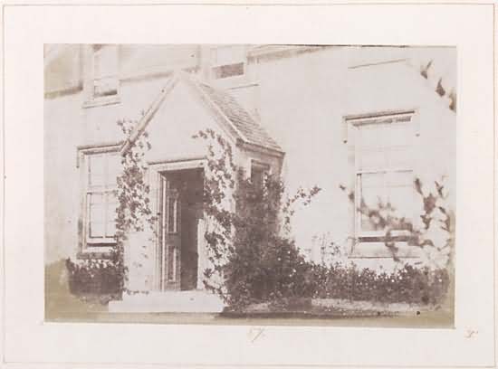 Captain Hay's house, probably at Fairlie, Ayrshire. Among the names attached to this house were “Gondola” and “The Homestead.”  It was, for a while, owned by the Parker family, who in the course of alterations replaced the pictured front door with a large bay window