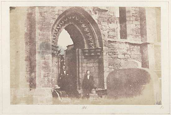 South door of Elgin Cathedral.
