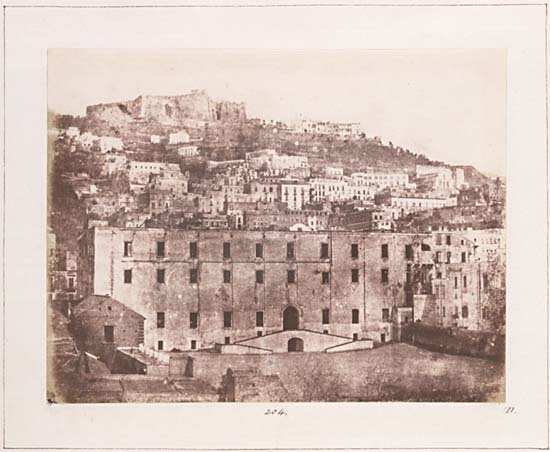 Castle of St. Elmo, on a hill above Naples.