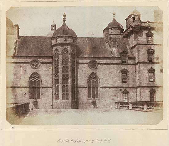 George Heriot's Hospital, Edinburgh, part of south front.