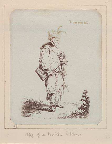 Print of a Dutch etching.