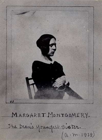 Photocopy of calotype of Miss Margaret Montgomery, youngest sister of James Francis Montgomery.