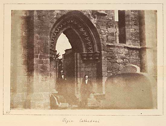 South door of Elgin Cathedral.