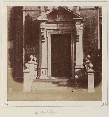 Doorway of Belleisle House (?), Ayrshire.