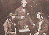 George Ramsay Maitland (1821-1866) (standing), Hugh Lyon Tennent and James Francis Montgomery.