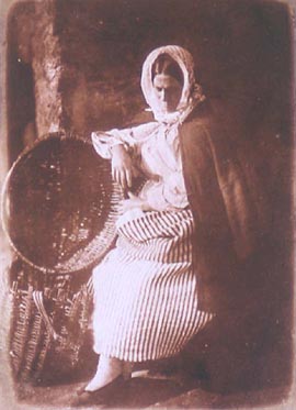 Fishwife with fish basket