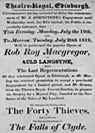 Theatre Royal playbill, 1819
