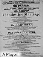 Playbill for 'Clandestine Marriage'