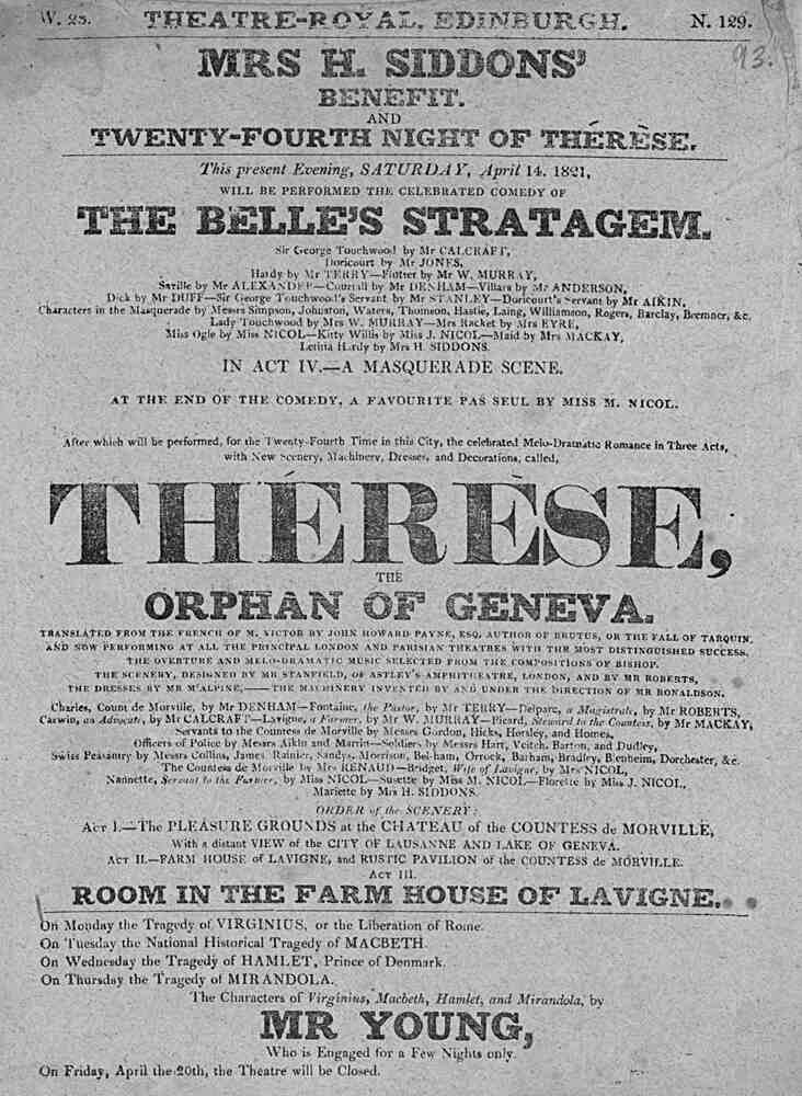 Thérèse, the Orphan of Geneva