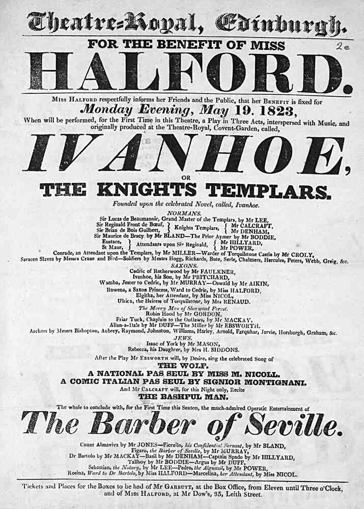 Ivanhoe; or, The Knights of the Temple
