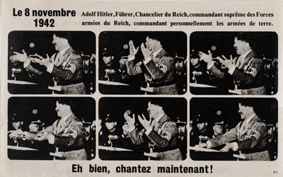 Leaflet mocking Hitler, 1942