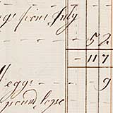 Page from accounts book