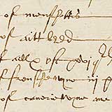 Detail from handwritten accounts page
