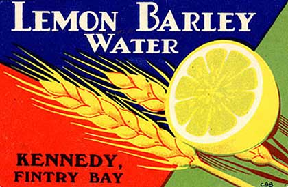 Label for Kennedy's Barley Water