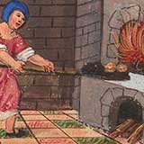 Illustration of a medieval baker