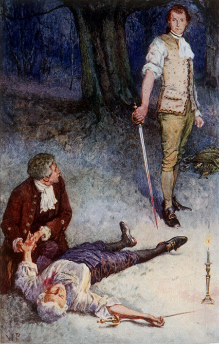 Frontispiece of 'The Master of Ballantrae'