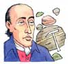 Colour line drawing of James Hutton