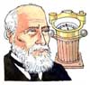 Colour line drawing of Lord Kelvin