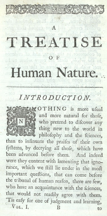 sammenbrud Normal Derive 1739 - David Hume's Treatise of Human Nature