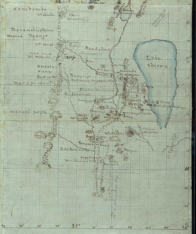 1863 - David Livingstone map