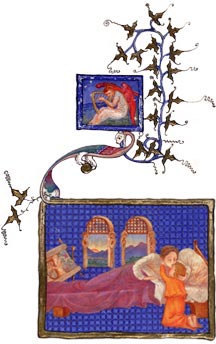 Illustration based on the painting of Phoebe Anna Traquair