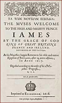 Title page of 'Muses welcome'